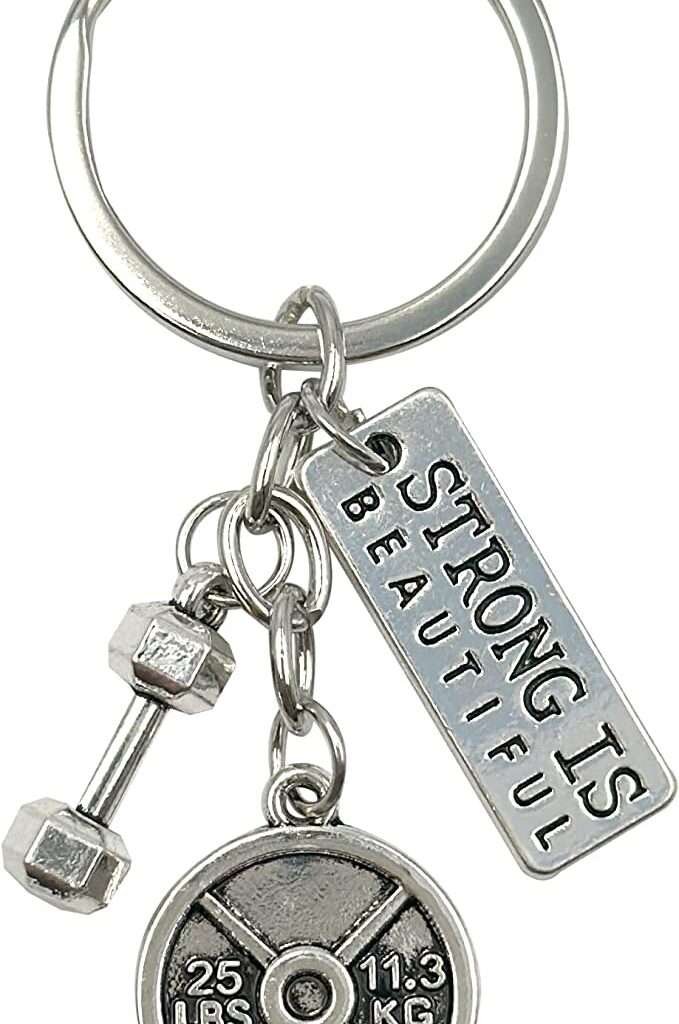 Motivational Fitness Keychain